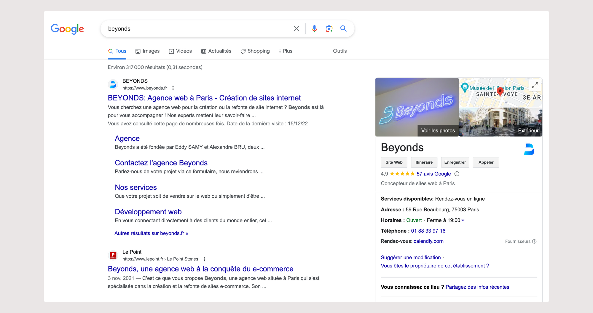 Google My Business - Beyonds