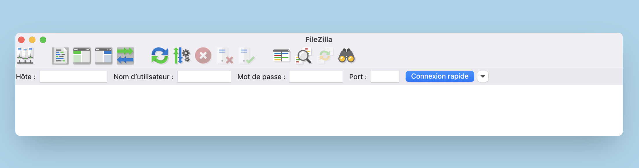 Filezilla connection