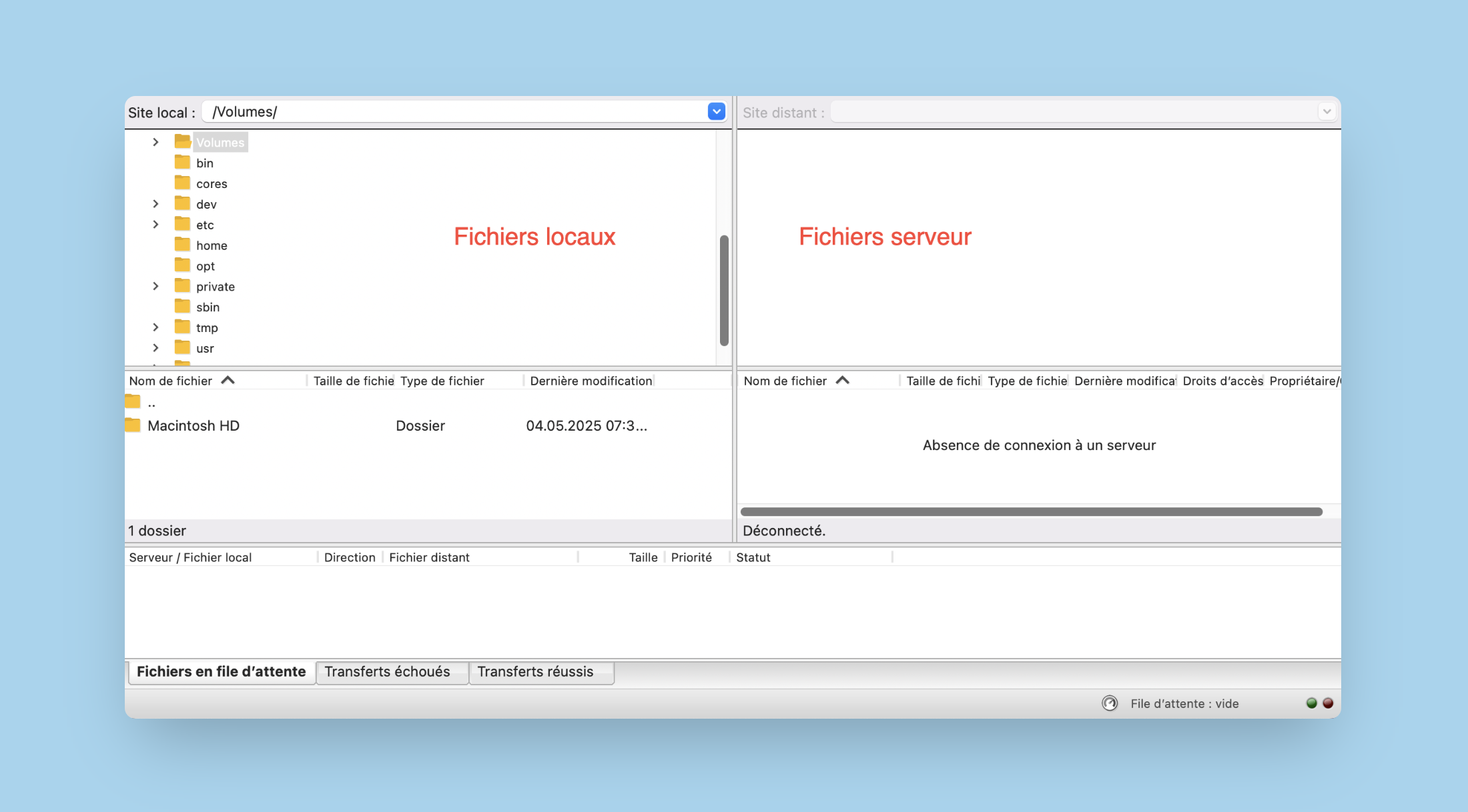 Filezilla Fichiers