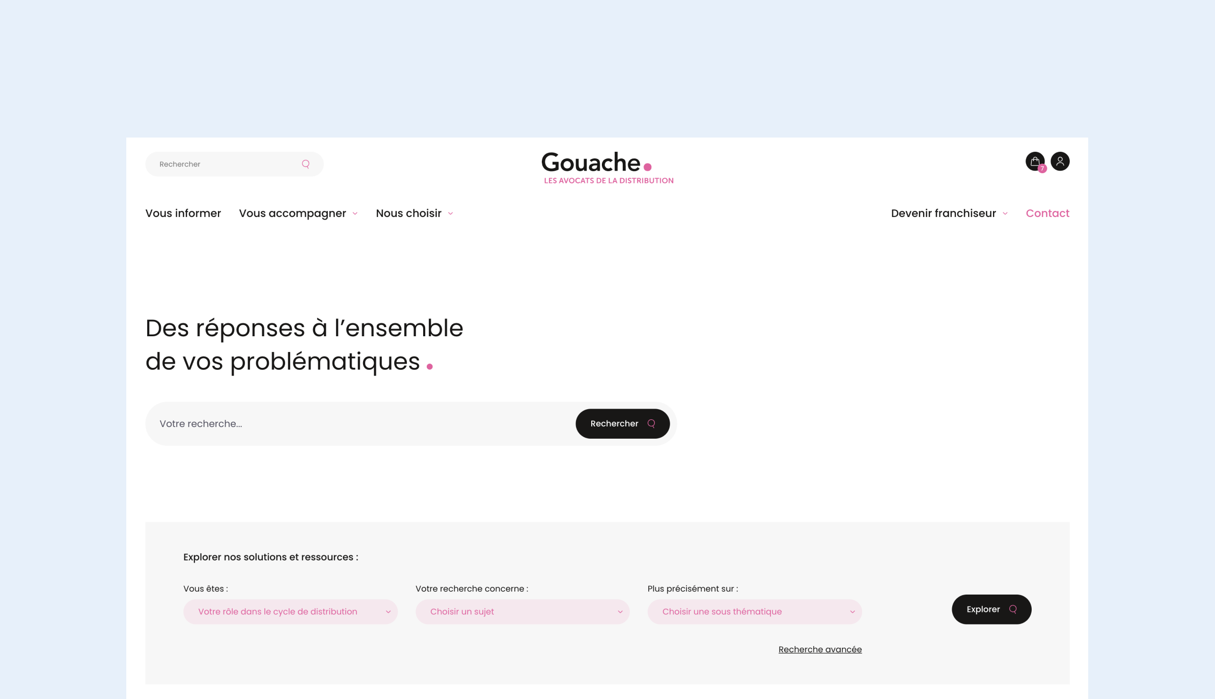 Gouache contenus