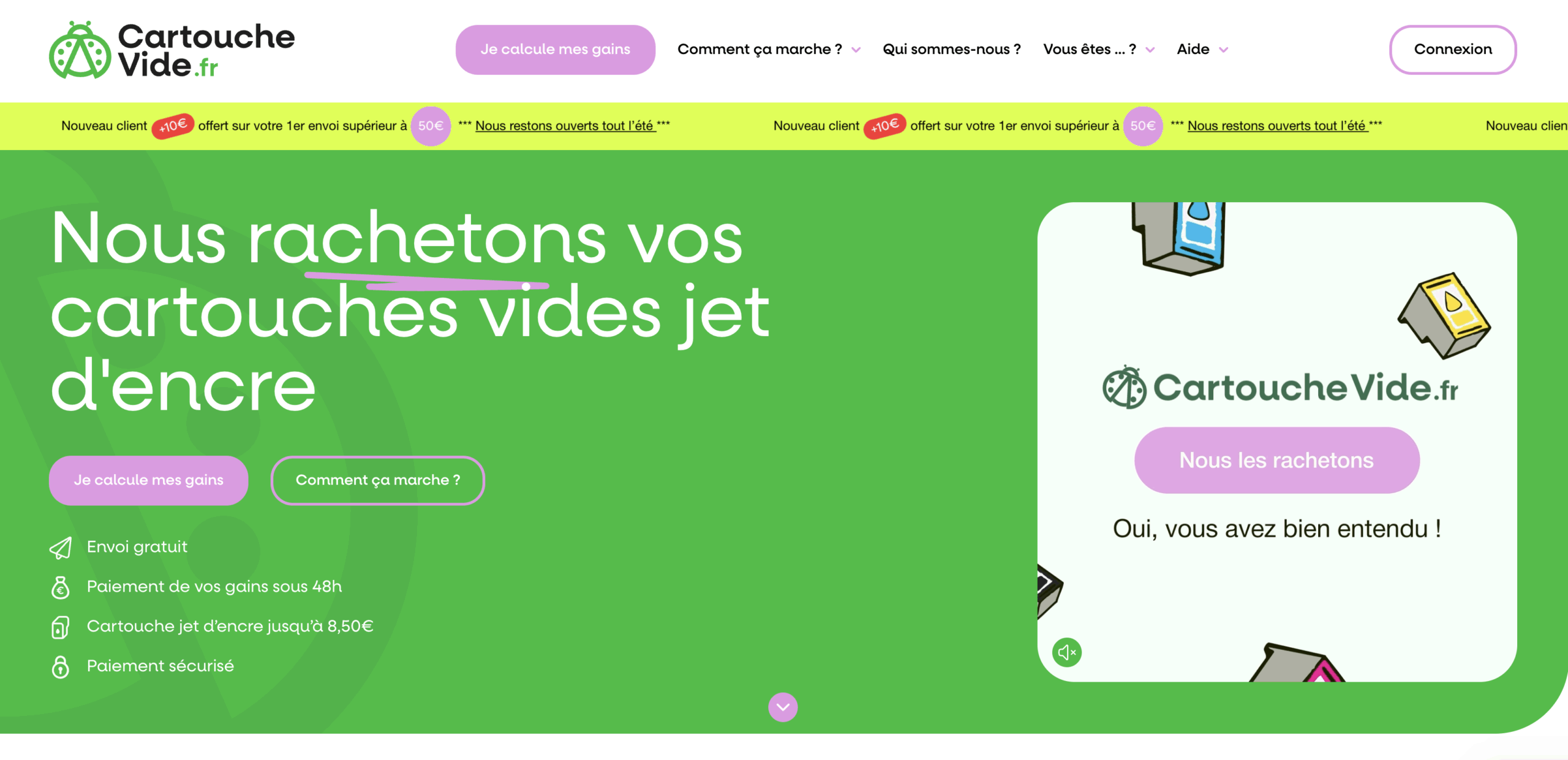 Home Cartouche Vide