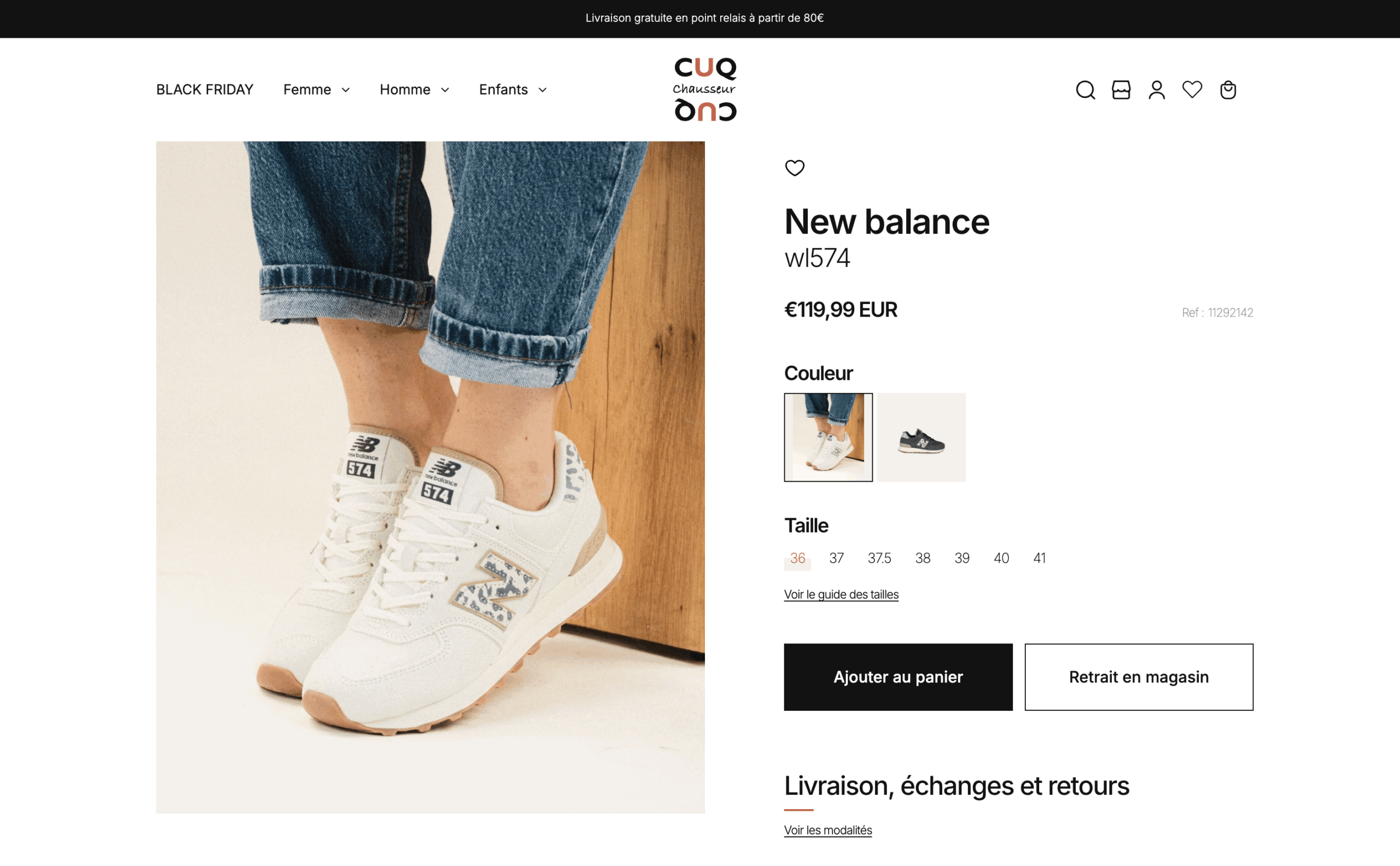 Cuq Chausseur Product