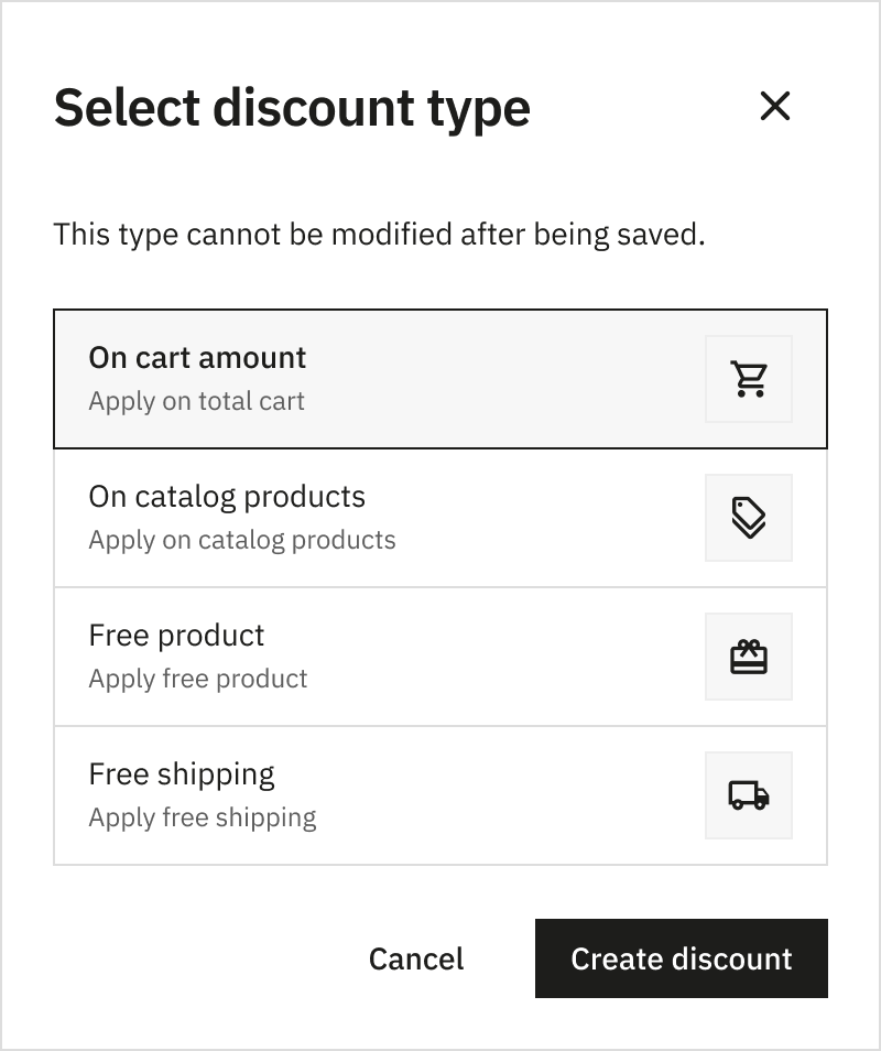 Discount Types - PrestaShop
