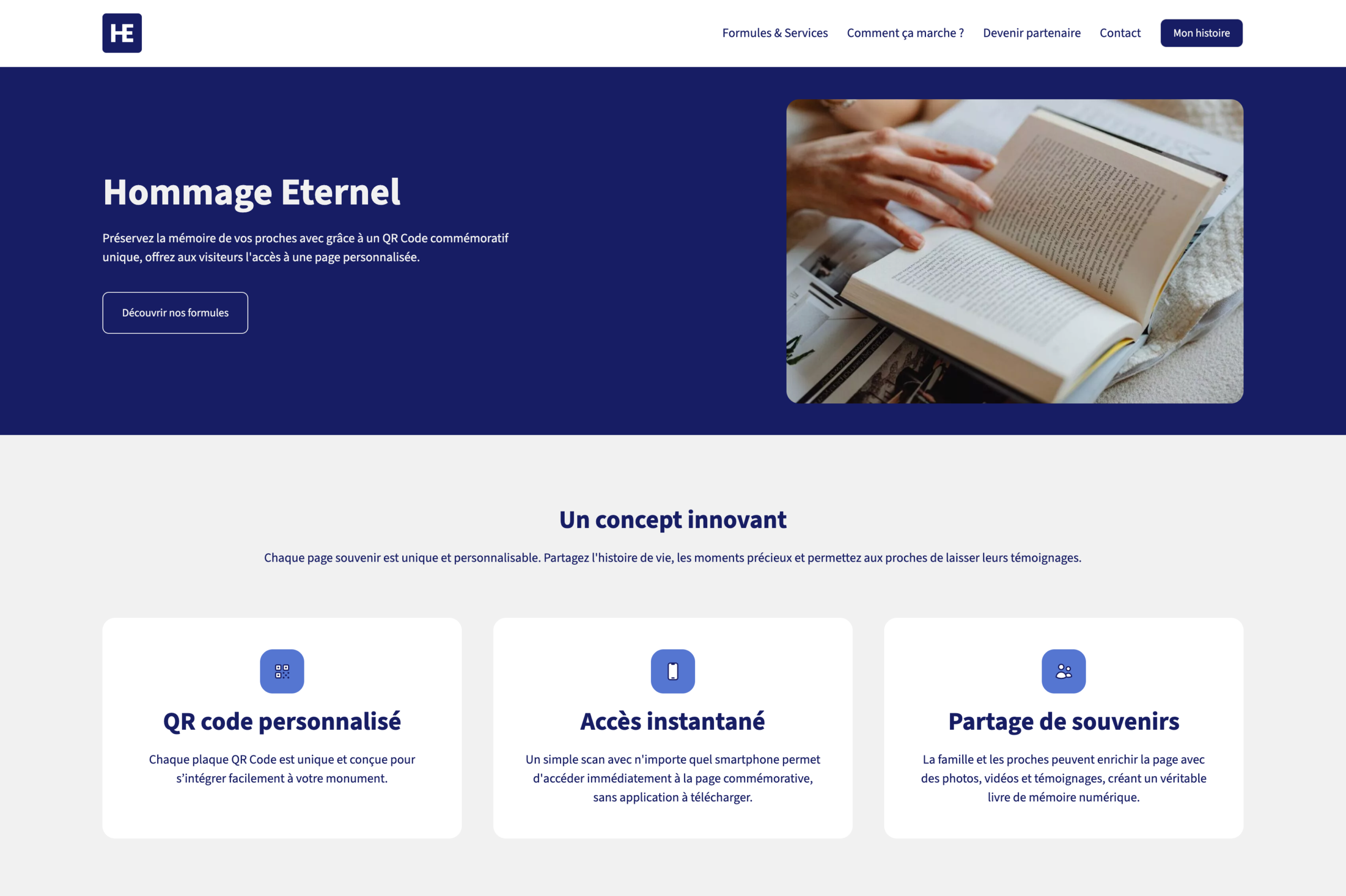 Homepage - Hommage Eternel